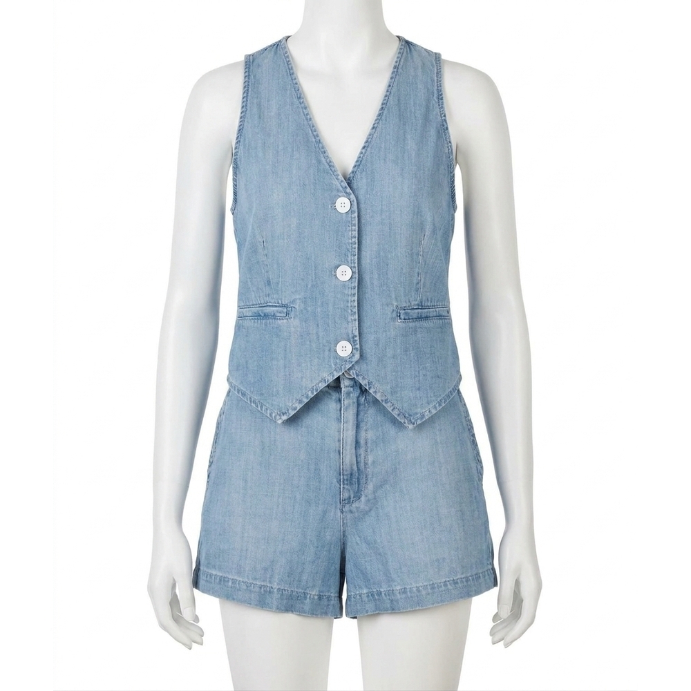 NEW BELLA DAHL wren pocket vest in sea breeze